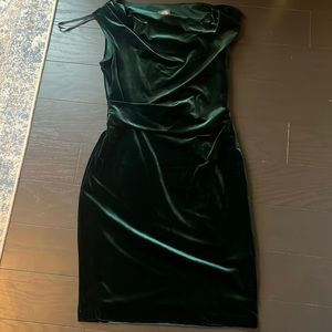 Vince Camuto Green Velvet Dress